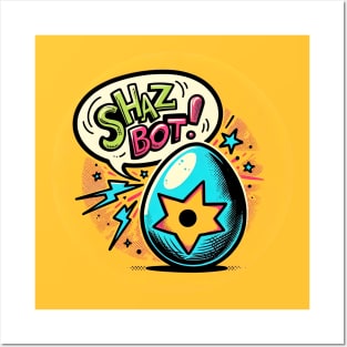 Cosmic Greetings - Shazbot Egg Tee Posters and Art